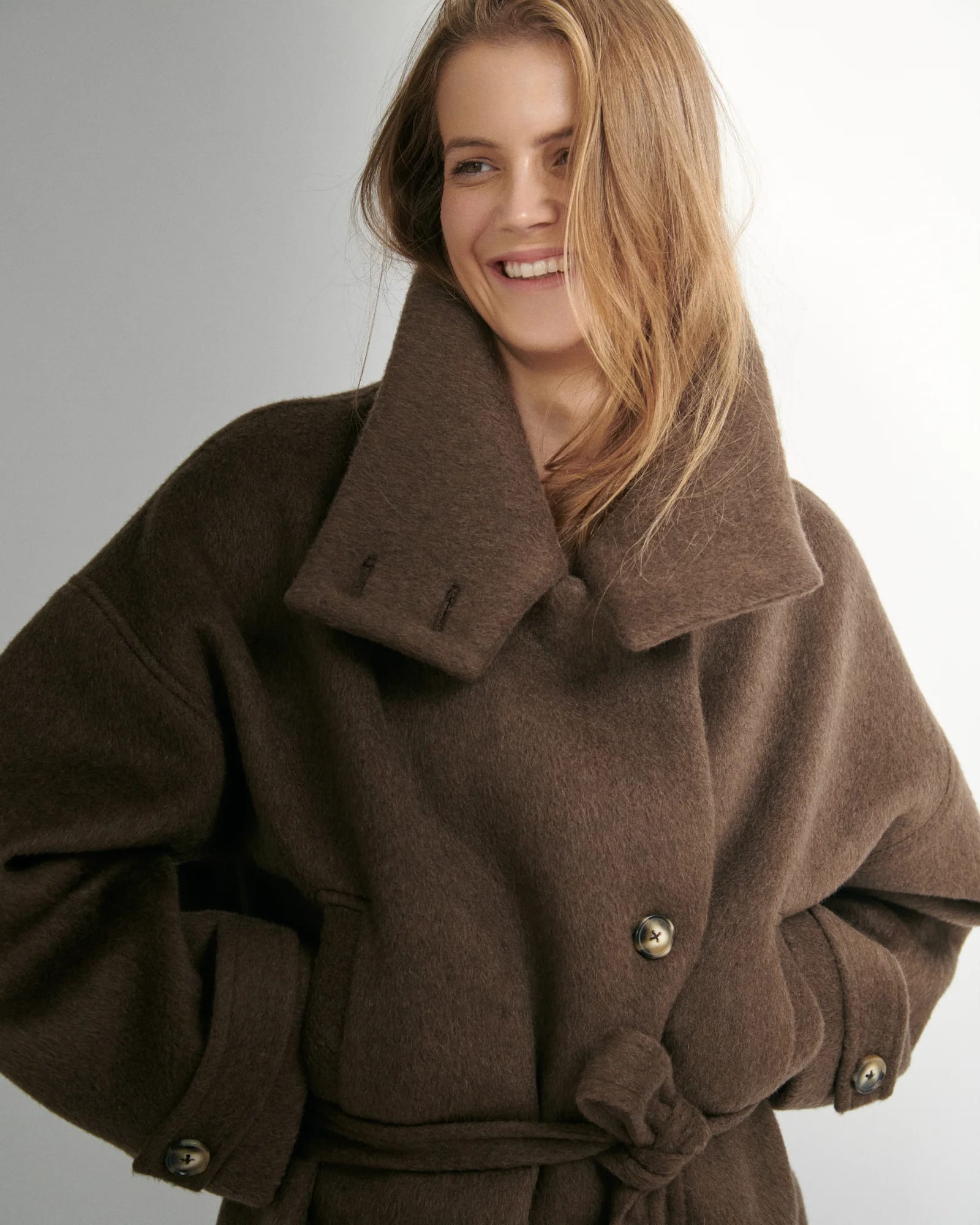 UMBRA short coat, brown